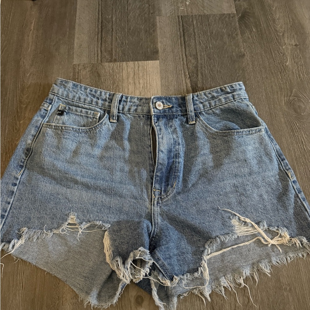 Distressed Denim Women Shorts